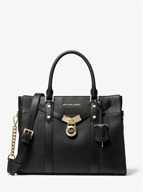 michael kors hamilton pebbled leather|Nouveau Hamilton Pebbled Leather Tote Bag .